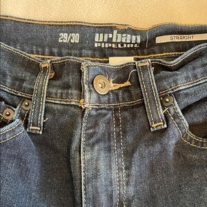 Urban Pipeline 29x30 Straight Leg Dark Wash 5 Pocket Jeans No Stains or Flaws